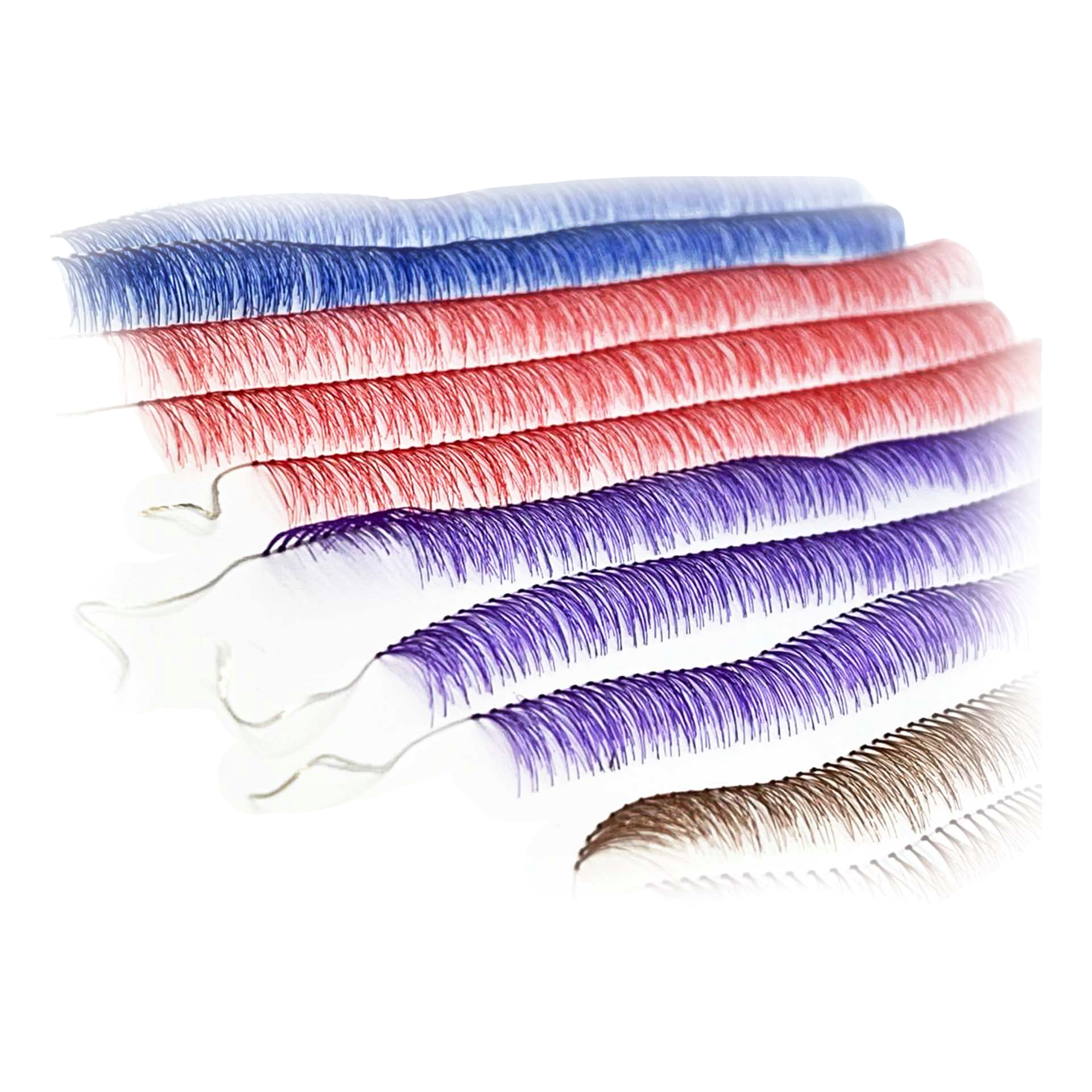 مژه ریسه ای رنگی